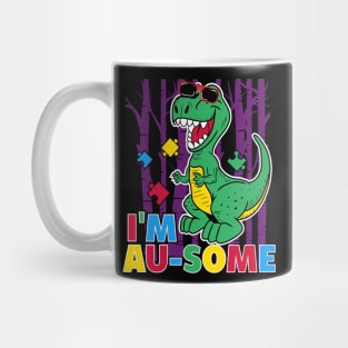 autism dinosaur autism awareness gifts Mug